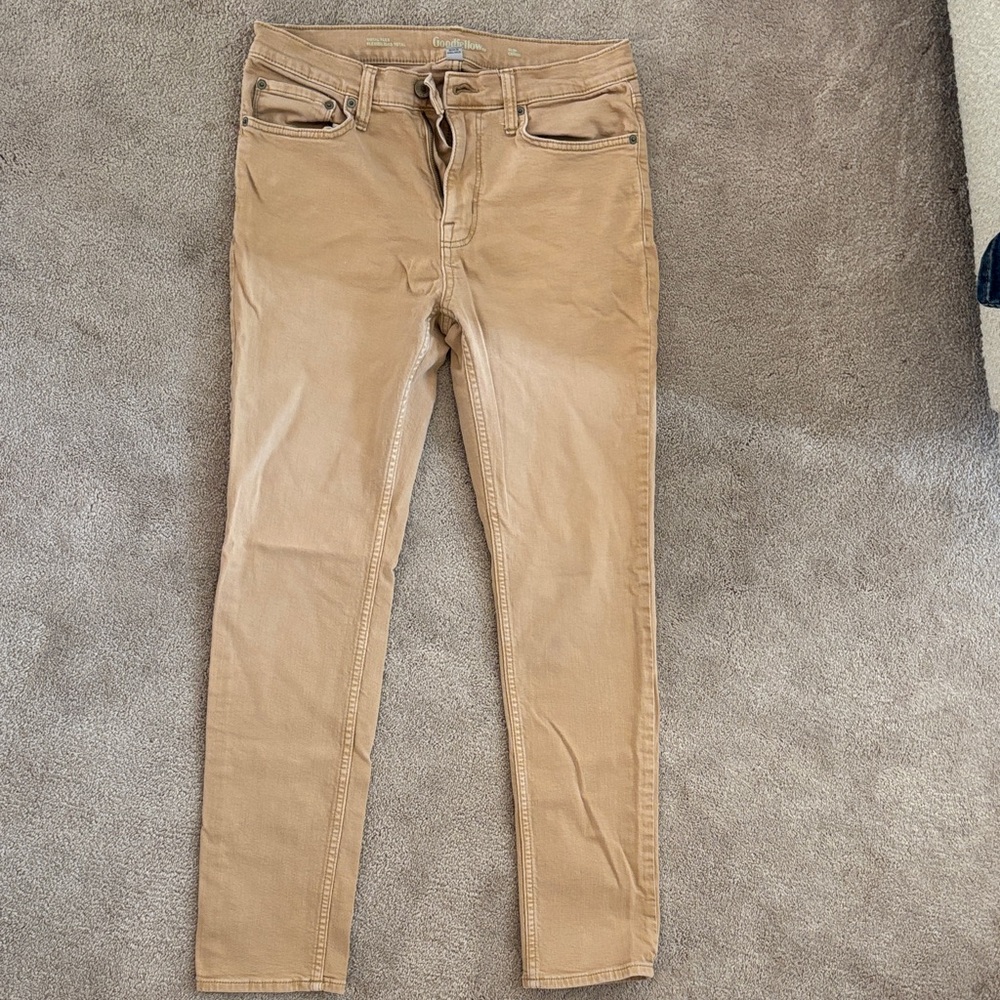 Goodfellow & Co Men's Light Brown Slim Jeans
